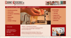 Desktop Screenshot of gourmet-kochschule.de