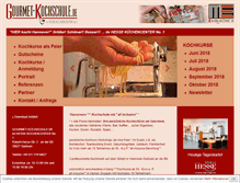 Tablet Screenshot of gourmet-kochschule.de